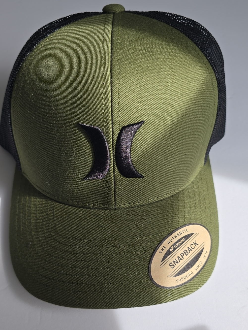 Hurley Olive & Black Trucker Snapback Hat